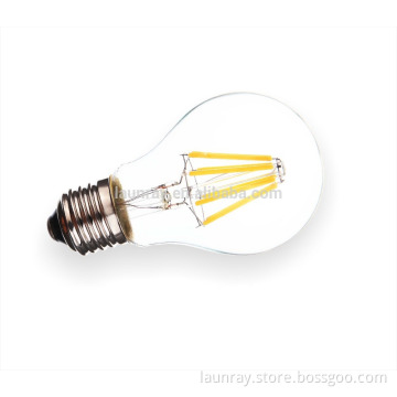 E27 8W Led Filament Bulb Lights High Lumen UL listed Bulb 8W